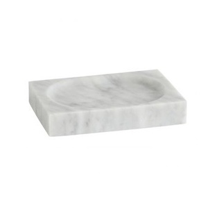 Factory Direct Supply Round Shape White Marble Finishing <b>Soap</b> Dish Saver for Bathroom Accessory <b>Soap</b> <b>Holder</b> Good Sale - Product Image 4