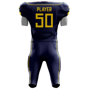 เสื้อฟุตบอลอเมริกันทรงแอธเลติกสำหรับผู้ใหญ่ชาย พิมพ์ลายตามสั่ง ทนทาน น้ำหนักเบา ผลิตจากโพลีเอสเตอร์ 100% - Product Image 2