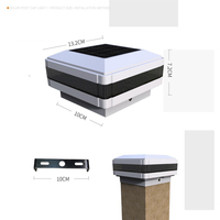 Lampes solaires Flexfit pour poteaux extérieurs, taille unique, base 4x4 5x5 6x6, poteaux en bois, lampes LED solaires Brightown pour clôtures, IP65