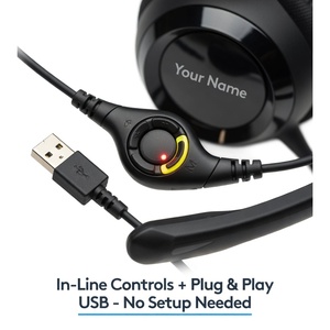 Wholesale H390 USB Noise Cancelling Headset with In-Line Controls <b>Microphone</b> <b>for</b> <b>PC</b> Laptop Office Call Center Conference System - Product Image 4