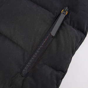 Chaqueta Acolchada Impermeable con Capucha para Hombre, Color Verde, Cuello Alto, Cierre de Cremallera, Resistente al Viento, Relleno de Poliéster, Largo Regular - Product Image 6