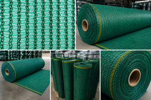 ม้วนตาข่ายบังแดดสีเขียว HDPE แบบถัก ตาข่ายบังแดดสำหรับสวน โรงเรือนเพาะชำ ศาลาพักผ่อน และการเกษตร - Product Image 4