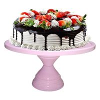 Support à gâteau en métal pour la décoration de la maison, de forme ronde, design métallique, idéal pour la décoration de fête d'anniversaire