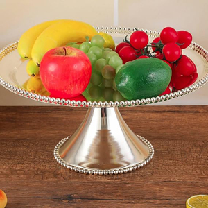Support à gâteau sur pied pour mariage, élégant, à un seul niveau, pour banquet, rond, en métal, pour la maison - Product Image 5