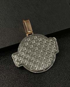 Colgante de Alta Calidad Personalizable con Nombre o Inicial, Chapado en Oro sobre Plata de Ley 925, con Moissanita, Certificado GRA, Estilo Hip Hop - Product Image 4