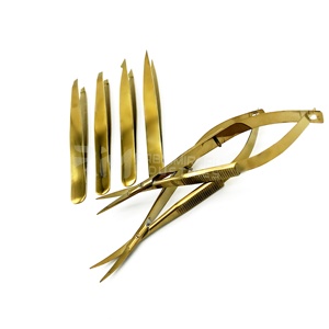 Pinzas para Cejas RMI Gold Plasma con Punta Inclinada, Acero Inoxidable, Ligeras, Lavables, Empaque Personalizado, Nuevo Estilo en Venta - Product Image 2