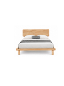 Cama Minimalista de Plataforma de Madera Maciza, Tamaño Queen, Estructura de Madera de Abedul, Diseño Ensamblable para Dormitorio, Uso Infantil - Product Image 1