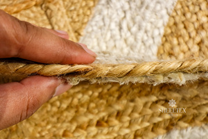 Tapis en jute tressé à la main, taille personnalisée, vente en gros, salon, chambre à coucher, décoration intérieure, fabricant Inde - Product Image 4