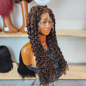 Wholesale <b>Afro</b> Kinky Curly <b>Wig</b> Transparent Lace Burmese Kinky Curly Hair Lace Front Closure Human Hair <b>Wig</b> Kinky Curly - Product Image 2