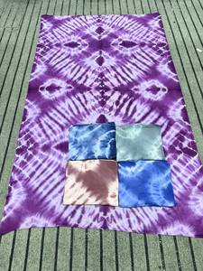 Pañuelo/Hijab de Algodón para Mujer al por Mayor, con Estampado Geométrico de Diamantes y Tie-Dye, Ligero, Transpirable y Suave, 110x200cm, Color Personalizado, OEM - Product Image 3