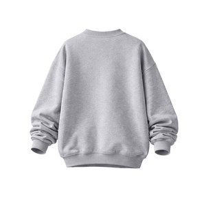 High Quality Bulk Supply Men Winter Grey Oversized <b>Sweatshirt</b> Rhinestone JESUS Print Crewneck Long Sleeve Comfortable Fashion - Product Image 3