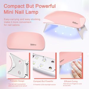 6 PCS Poly Gel Nail Art Kit with UV Lamp Nail Brush Nail Forms Top Base Coat <b>Builder</b> 15ml-for Nails Art Enthusiasts - Product Image 4