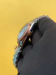 BOJ Plain R.O.L.E.X.48 Trendy 36mm Diamond On Dial Stainless Steel Mechanical Auto Analog Wrist <b>Watch</b> For <b>Women</b> At Low Price Hot - Product Image 3