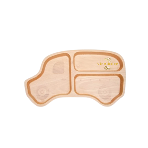 Plateau de service en bois avec poignées, logo personnalisé, plateau OEM pour marques de distributeurs privés - Product Image 1