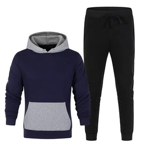 Conjunto Deportivo para Hombre, Color Verde Oliva, Sudadera con Capucha y Cierre Completo, Pantalones Deportivos, Color Sólido, Ropa Casual, 100% Algodón, Transpirable, Corte Regular - Product Image 4