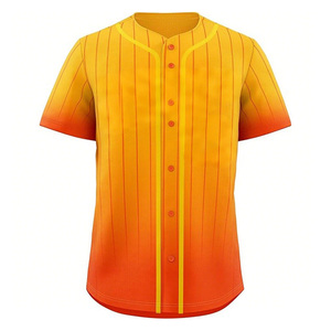 Maillot de baseball à boutons à motif écossais imprimé par sublimation, respirant, anti-humidité, séchage rapide, grande taille, pour softball d'hiver - Product Image 2