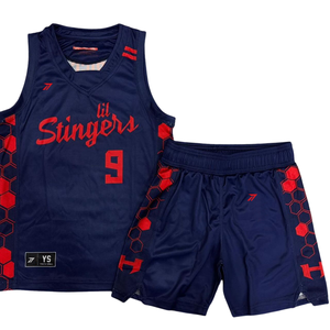 Maillot de basketball color block pour hommes et femmes, bicolore, respirant, en polyester, avec logo personnalisé, numéro, vente en gros, directement de l'usine - Product Image 4