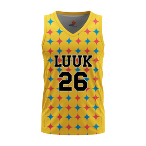 Camisetas de Baloncesto Personalizadas con Estampado, Mezcla de Poliéster/Spandex, Transpirables, de Secado Rápido, Talla Grande, sin Mangas, Cuello en V - Product Image 4