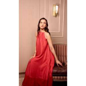 Robe de soirée élégante The Quince Life Scarlet taille unique - Product Image 3