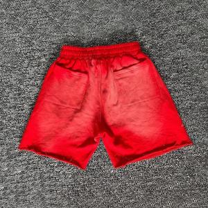 Shorts Deportivos Rojos con Pedrería para Hombre, Casuales, con Cordón, Estampados, de Verano, Talla Grande - Product Image 3