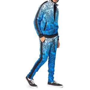 Survêtement en coton et polyester pour homme, personnalisable avec fermeture éclair, nouveau design, qualité supérieure, impression par sublimation, vente en gros - Product Image 2