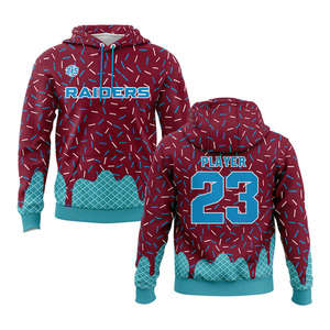 Zersia International Raiders Sweat à capuche personnalisé par sublimation Violet Vert Joueur 23 Unisexe Respirant Polyester à détection de tissu Adulte - Product Image 2