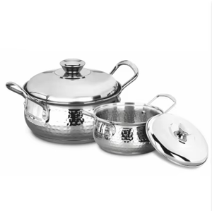 Ensemble de 2 casseroles en acier inoxydable de qualité supérieure pour garder les aliments au chaud, qualité attrayante à prix très avantageux - Product Image 4