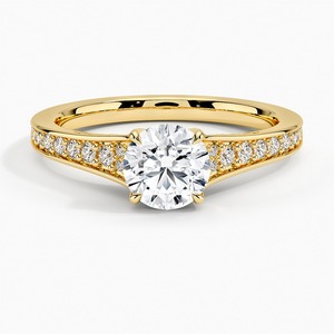 Bague de fiançailles romantique en or avec pierre de style diamant étincelant, bijoux de mariage pour femmes - Product Image 3