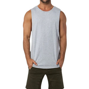 Vêtements de sport pour hommes, débardeur en coton tricoté, écologique, respirant, séchage rapide, pour la salle de sport, la musculation, le fitness, style streetwear, haute qualité - Product Image 3