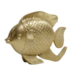 Handmade Aluminum Fish Wall Sculpture 25cm Length Modern Animal Eco-Friendly Durable Tabletop Art <b>Figure</b> for Living Room - Product Image 4