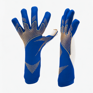 Gants de gardien de but de football professionnels en latex allemand de 4 mm, légers, unisexes, pour l'extérieur, avec protection avancée des doigts pour une capture puissante - Product Image 2