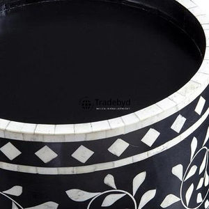 Elegante Soporte Rectangular para Pastel con Incrustaciones de Hueso Ecológico, Soporte de Exhibición Hecho a Mano de Lujo para Decoración de Mesa de Comedor por Tradebyd Collection - Product Image 5