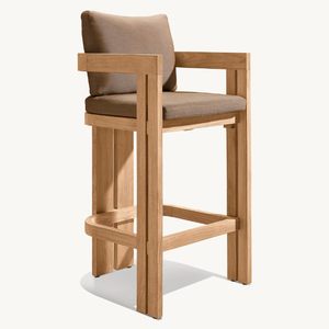 Minimalist Wooden Bar Chair for Restaurant <b>Set</b> Furniture Scandinavian Style Comfortable and <b>Space</b> <b>Saving</b> Design - Product Image 3