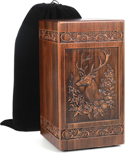 Urnes funéraires en bois pour adultes, urnes de crémation artisanales en bois poli, urnes funéraires à bas prix - Product Image 3