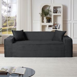 Divano Moderno a 3 Posti Senza Struttura per Spazi Compatti, Facile da Usare e Senza Necessità di Montaggio, Ideale per Appartamenti e Uffici - Product Image 1
