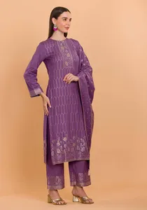 Conjunto de Traje Salwar Kameez de Pashmina sin Coser de la Marca SAFAA DILKASH para Mujer, Material para Vestido de Invierno, Venta al por Mayor - Product Image 2