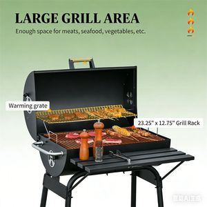 Griglia BBQ a Carbone Nera per Picnic in Giardino, Utensile da Cucina Resistente per Intrattenimento all'Aperto - Product Image 4