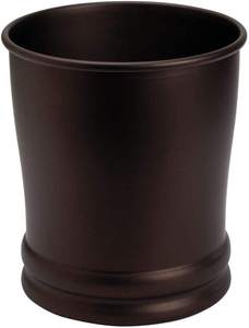 ตะกร้าขยะโลหะทรงกลม คอลเลกชันโอลิเวีย ถังขยะตกแต่งสวยงามสำหรับบ้าน สำนักงาน ห้องน้ำ - Product Image 2