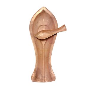 Handgefertigtes Kosha Koshi Arghya Patra aus reinem Kupfer, 4,7 Zoll, traditionelles Pooja-Gefäß für Heiliges Wasser, Shanti Jal & Rituale - Product Image 2