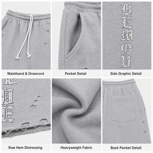 เสื้อกั๊กพิมพ์ลายกราฟิกแบบกำหนดเอง เสื้อยืดแขนกุดทรงใหญ่สไตล์วินเทจ ล้างสีแบบแอซิด ตัดเย็บทรงบ็อกซี่ ประดับหมุด สตรีทแวร์ กางเกงขาสั้น - Product Image 6