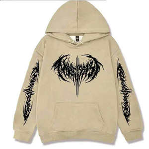 Sweat à capuche tendance pour homme, 100 % coton molletonné, avec poche, bas côtelé, teint uni, respirant, séchage rapide, coupe classique - Product Image 4