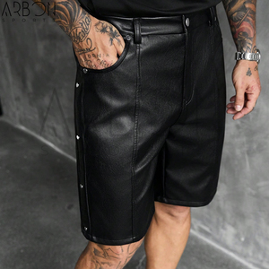 Shorts en similicuir pour hommes, style 2026, dernière collection, prix de gros, service OEM ODM, durables, sur mesure, meilleur fournisseur - Product Image 3