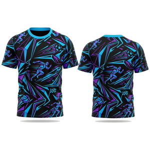 Men's Front Full Sublimation Print Short Sleeve Regular <b>Fit</b> Knitted T-Shirt Soft Polyester Custom Artwork Breathable - Product Image 3