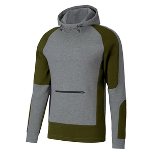 Sweat-shirts et hoodies pour hommes BRG à manches raglan, gris et noir, décontractés, pour l'automne, coupe classique, tricotés en polyester et coton - Product Image 3