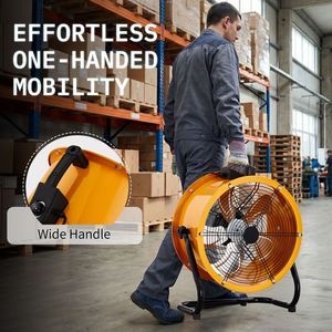 Ventilador de Piso Móvil Estándar Estadounidense MLD 450 de 18 Pulgadas con Asa, 110V 218W, Motor de Cobre, Naranja Amarillo, Ventilador Industrial - Product Image 6