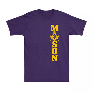 Camiseta Masónica Vintage para Hombre con Símbolo de Compás y Escuadra de Masones, Camiseta de Manga Corta de Alta Calidad Hecha a Medida - Product Image 5