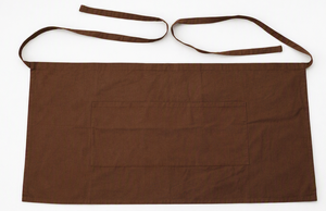 Delantal de Cintura Verde Oliva, Delantal de Cocina de Algodón Tejido con Bolsillos para Servidor de Restaurante, Uso Diario - Product Image 3