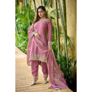 Ropa de fiesta de diseñador, talla XL, TOP y Dupatta, aspecto elegante y elegante - Product Image 4