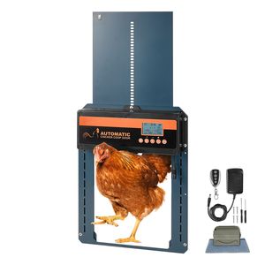 Apriporta Automatico per Polli con Timer e Sensore Luce per Pollai in Alluminio - Controllo Remoto - Product Image 1