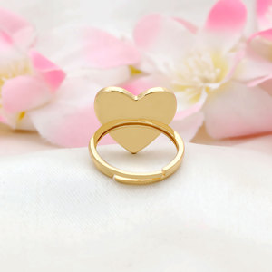 Promotion Enamel Heart Shape Evil Eye <b>Ring</b> Gold Plated Red White Black rainbow Cz Open <b>Adjusted</b> <b>Ring</b> for Women - Product Image 4